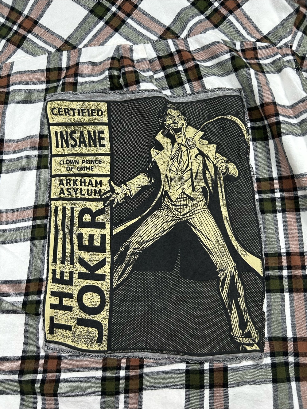 One-of-a-Kind Upcycled Joker Flannel | Staccato | Size Large